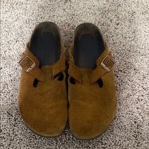 Birkenstock Brown Suede Women's Shoes